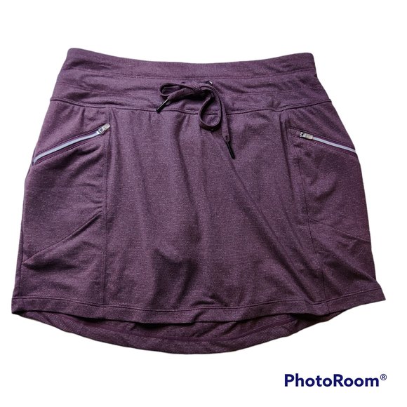 Kyodan Pants - Kyodan Purple Tennis Skirt Skort Womens Size S Zipper Pockets Drawstring Waist